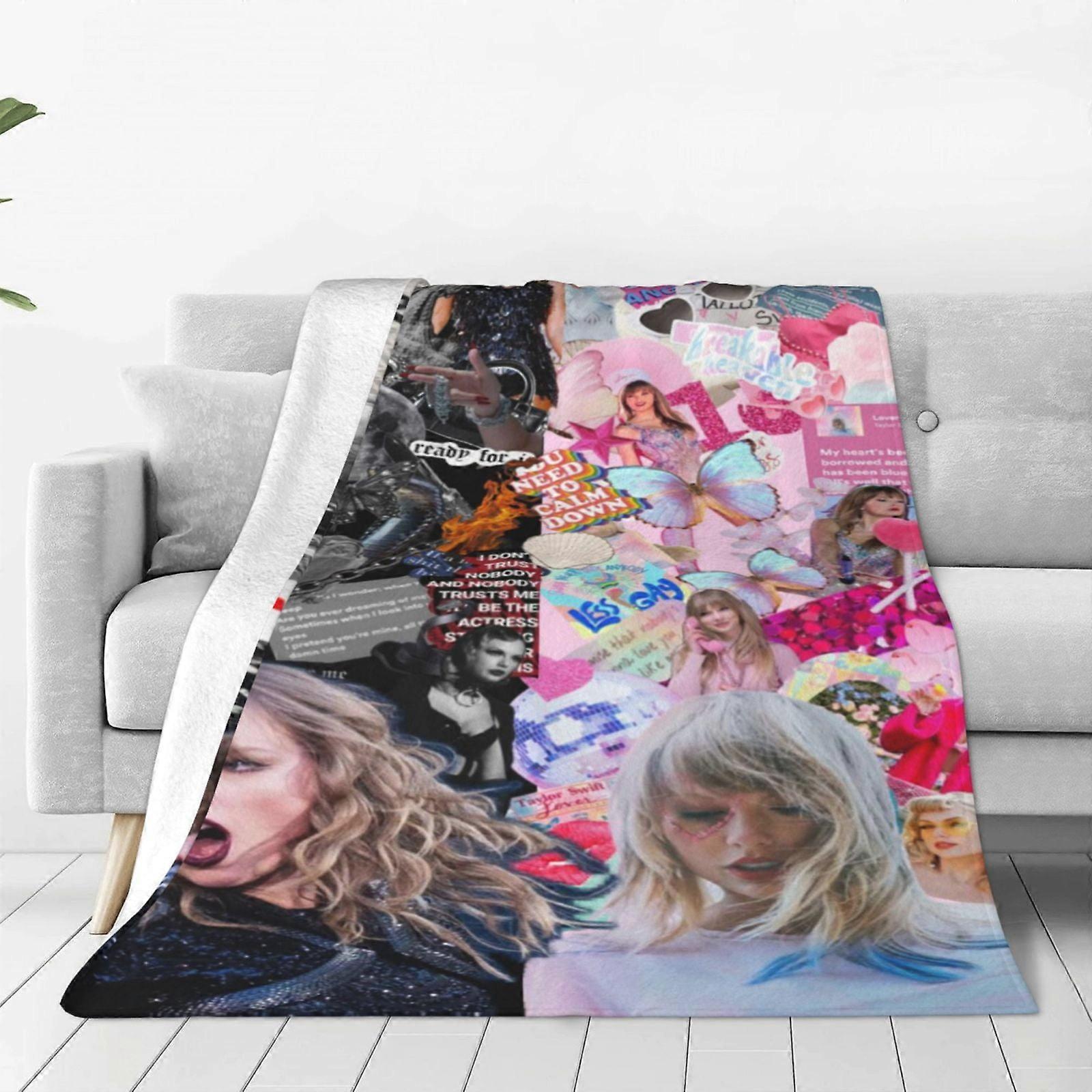 o1432 Tay-Lor Swi-ft Fleece Blanket Super Soft Cozy Throw Blanket, Lightweight Fuzzy Comfy Flannel Blanket xMT11045
