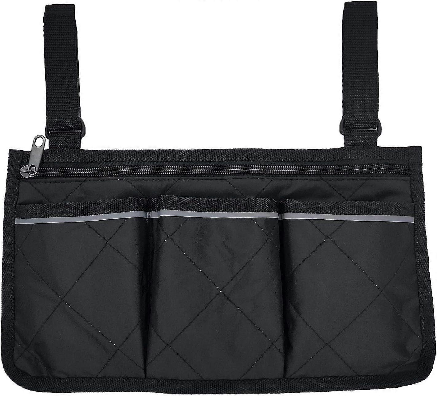 (black, 32.5x18cm) Wheelchair bag with pocket, wheelchair