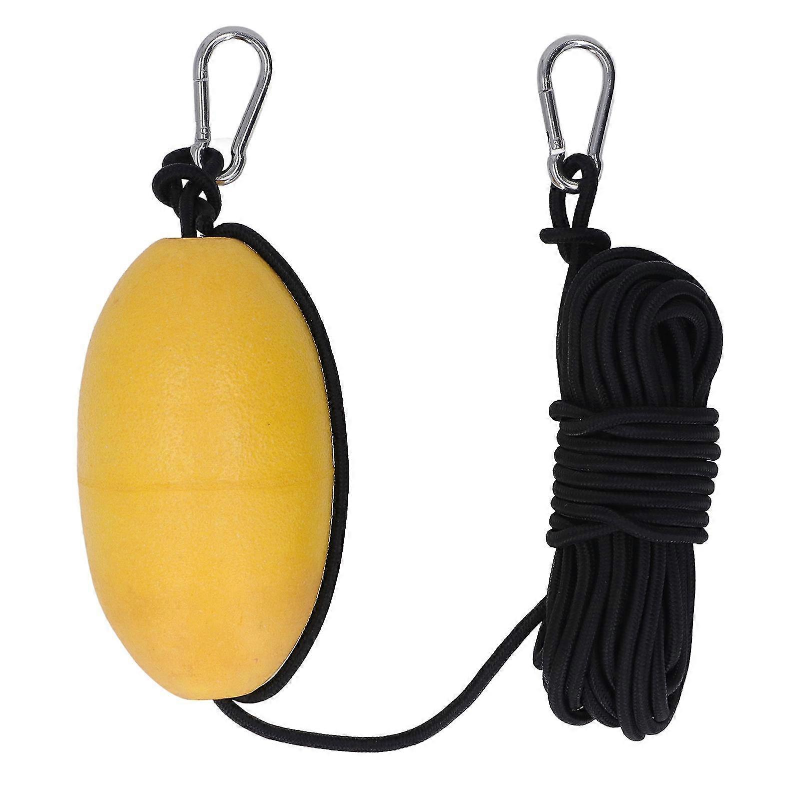 Marine Kayak Drift Sock Anchor - Yellow Fishing Boat Anchor Float with Reinforced Webbing
