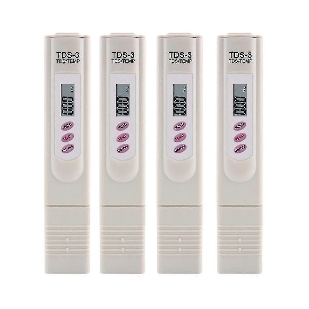 4 Pcs Tds Meter Water Quality Tester Filter Pen Testing Water Quality For Drinking Water /swimming XXF