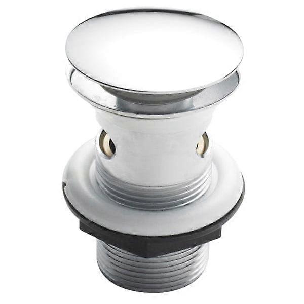 Nuie Easy-clean Slotted Push Button Basin Waste - Chrome
