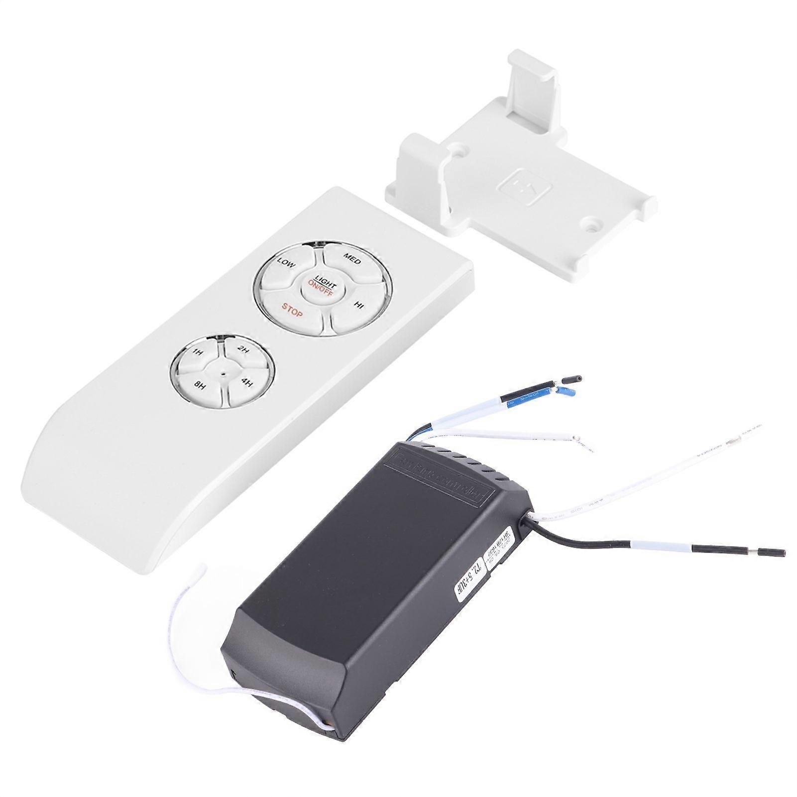 4 Timing 3 Speeds Universal Ceiling Pendant Fan Lamp Wireless Remote Controller Kit
