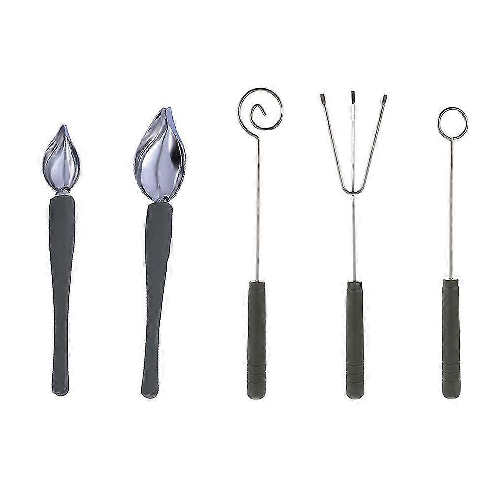 DIY Tools Chocolate Drawing Spoons Chocolate Stirring Spoon Culinary Decorating Spoons