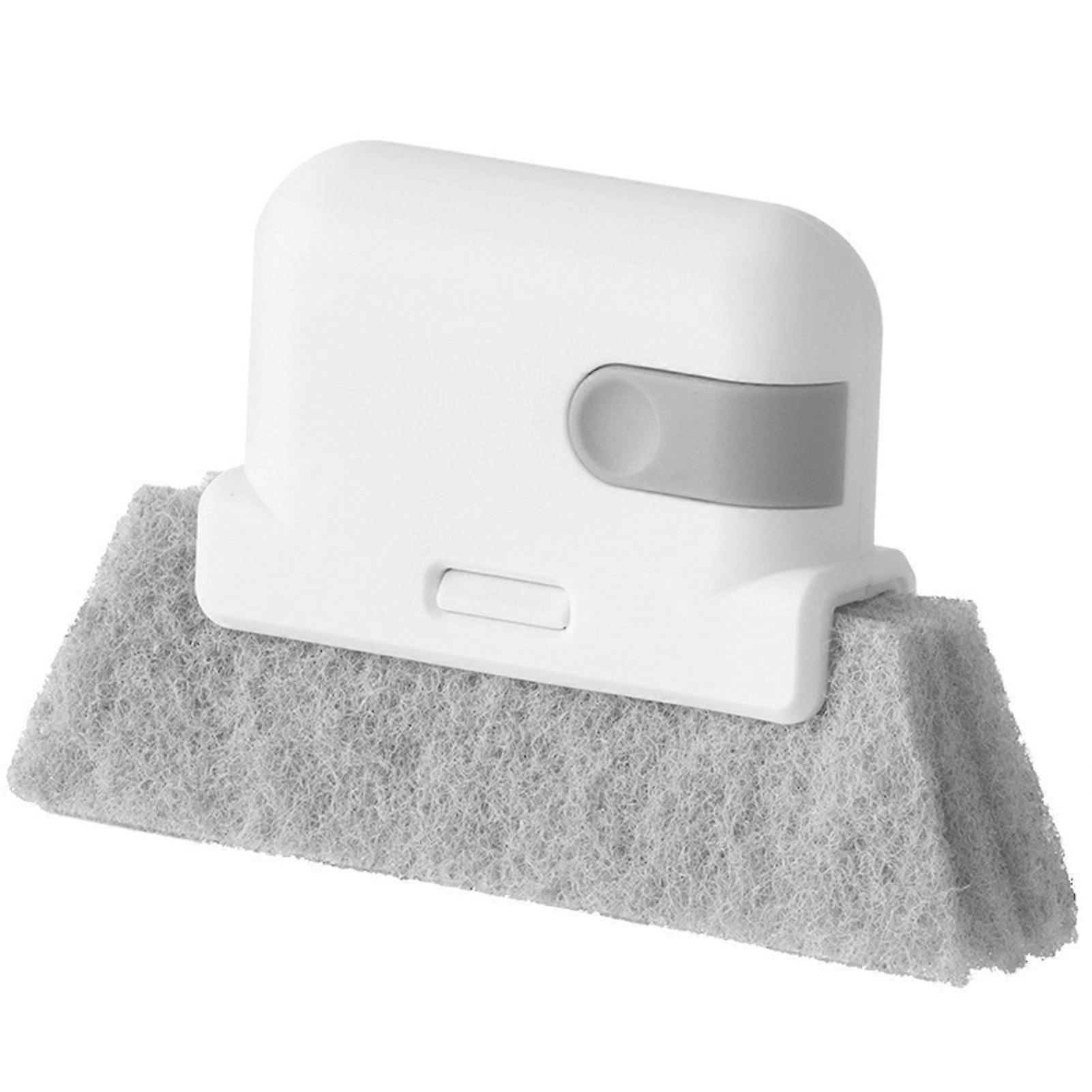 Multifunctional Screen Brush Handheld Crevice Cleaner Tools with Scraper for Sliding Door Track/Channels