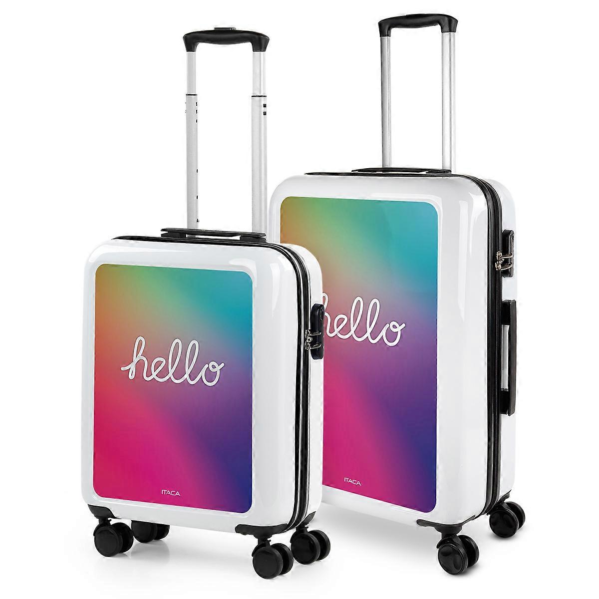 Itaca Ensemble De Valises Pc Personnalisées Base Blanc