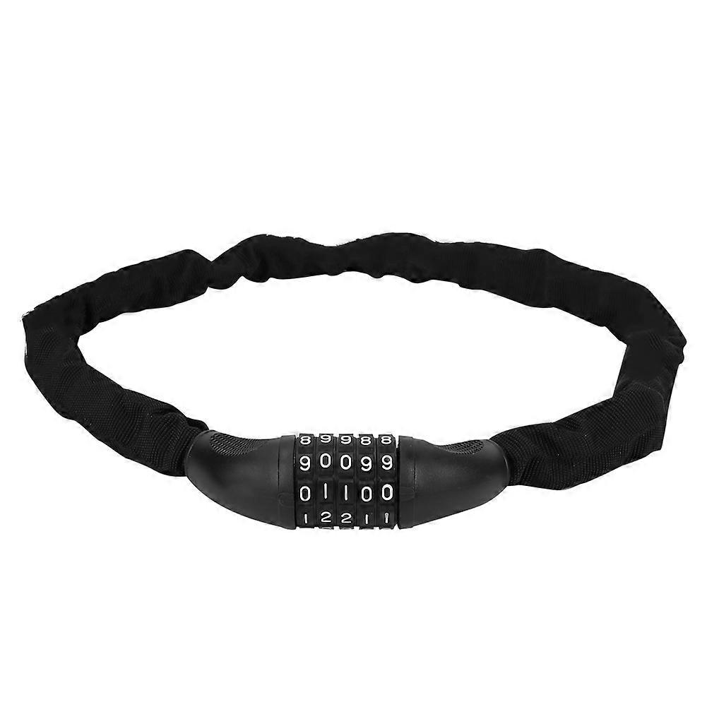Universal 5 Digit Combination Bicycle Coded Anti-theft Password Security Chain Lock