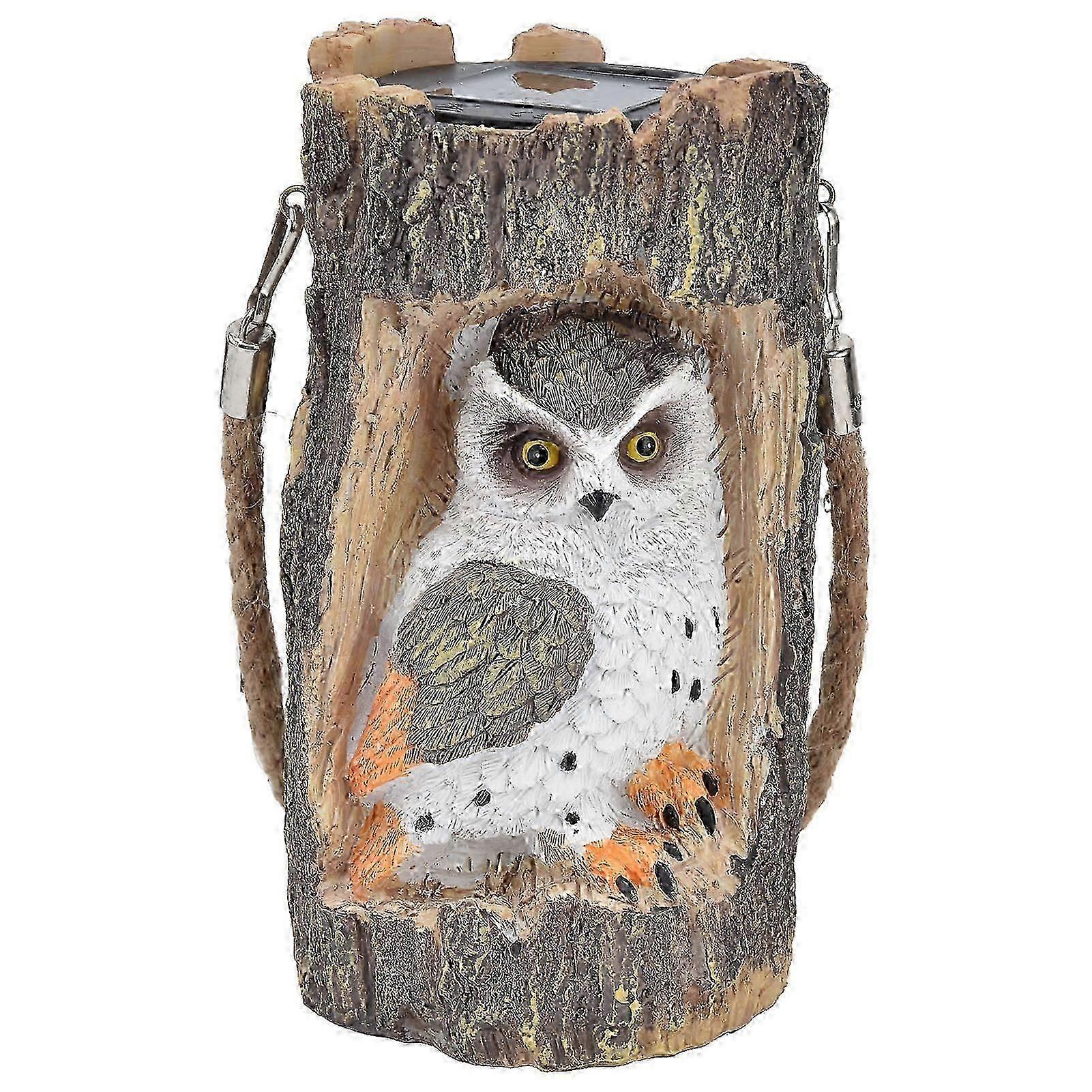Owl Solar Light Ip67 Waterproof High Simulation Eco Friendly Energy Saving Durable Resin Solar Hanging Lights