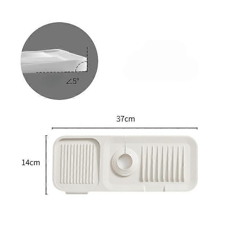 Faucet Draining Mat Absorbent Faucet Water Catcher Mat Sink Splash Guard Sink Protectors Mat Kitchen Sponge Holder