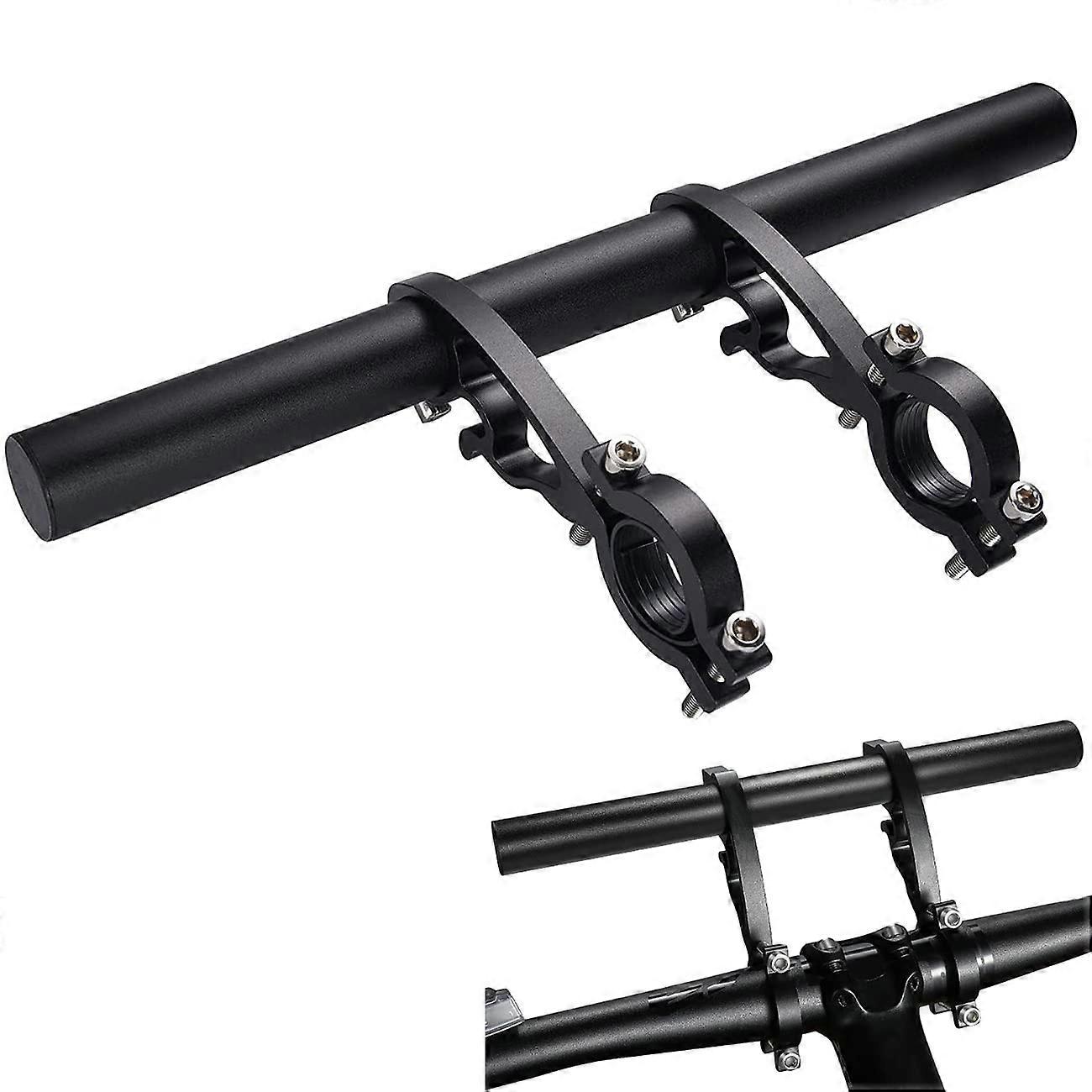 Bike Bicycle Double Handlebars Extender Extension for 20mm-32mm Bars, Aluminum Alloy Bracket Accessories for Bike Mounts