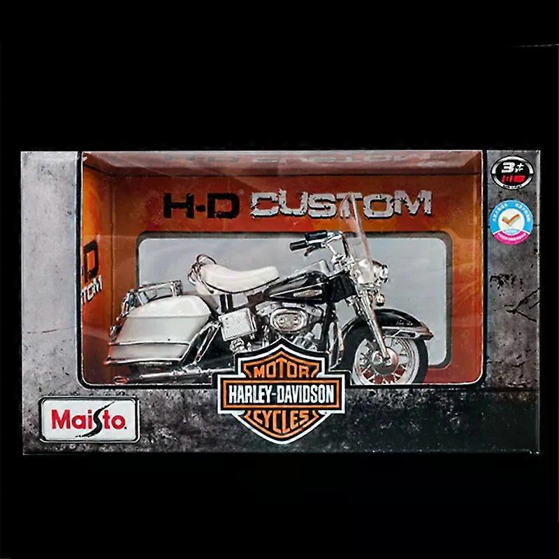 1:18 1968 FLH Electra Glide سبيكة دراجة نارية نموذج Diecast لعبة معدنية شارع دراجة نارية نموذج مجموعة هدايا أطفال MAXP
