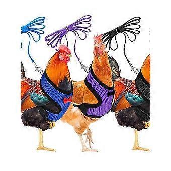 Adjustable Chicken Harness With Leash, Breathable Harness Vest For Duck &amp; Goose, Pet Harness Leash Set Of 3