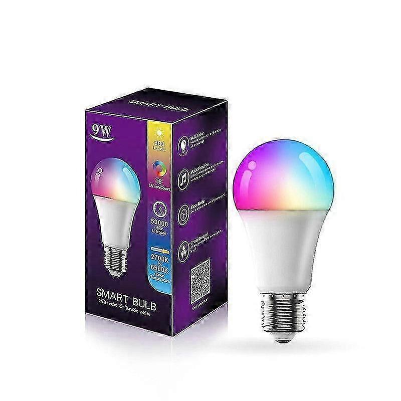 Bulb Music Rhythm Control Color Adjustment 9w Five Way 2700k-6500k Support Alexa