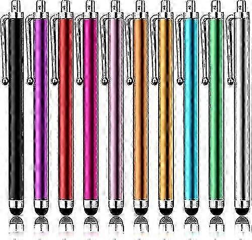 10 Stylus Universal Touch Screen Capacitive Stylus Compatible With Ipad,iphone (color Random)