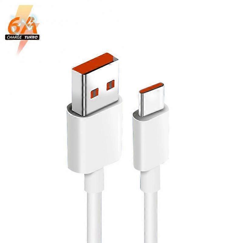6A Turbo Charger Cable Fast Charging Type C Line For XiaoMi 11 10 10T Pro