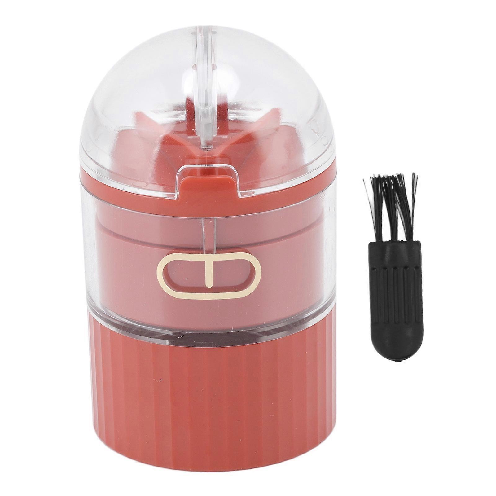 Pill Case with Cutter 4 in 1 Multifunctional Daily Travel Organizer Medicine Cutter and Grinder for All Pill Sizes