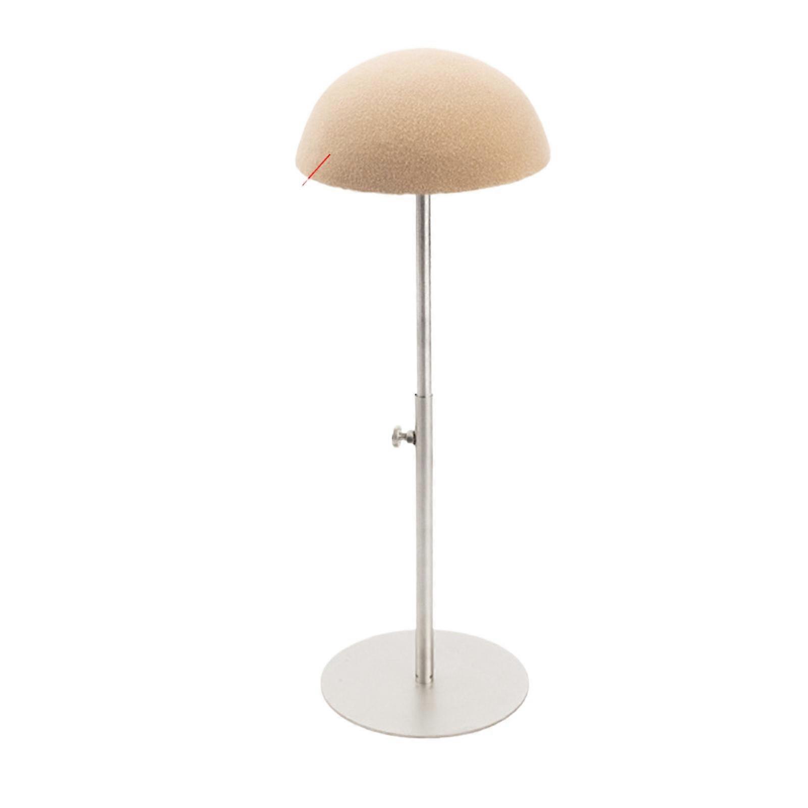 Adjustable Height Stainless Steel Hat Display Stand Exhibition Hat Display for Retail Stores and Home Decors Enthusiasts Style J