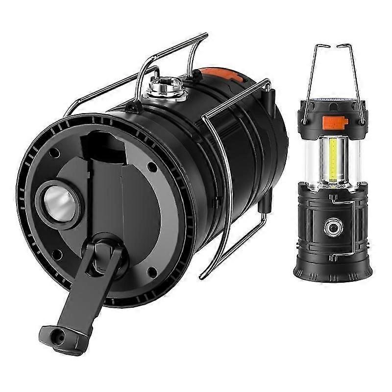 Hand Crank Solar Camping Lantern Portable Ultra Bright LED Torch Electronic Lantern for Outdoor