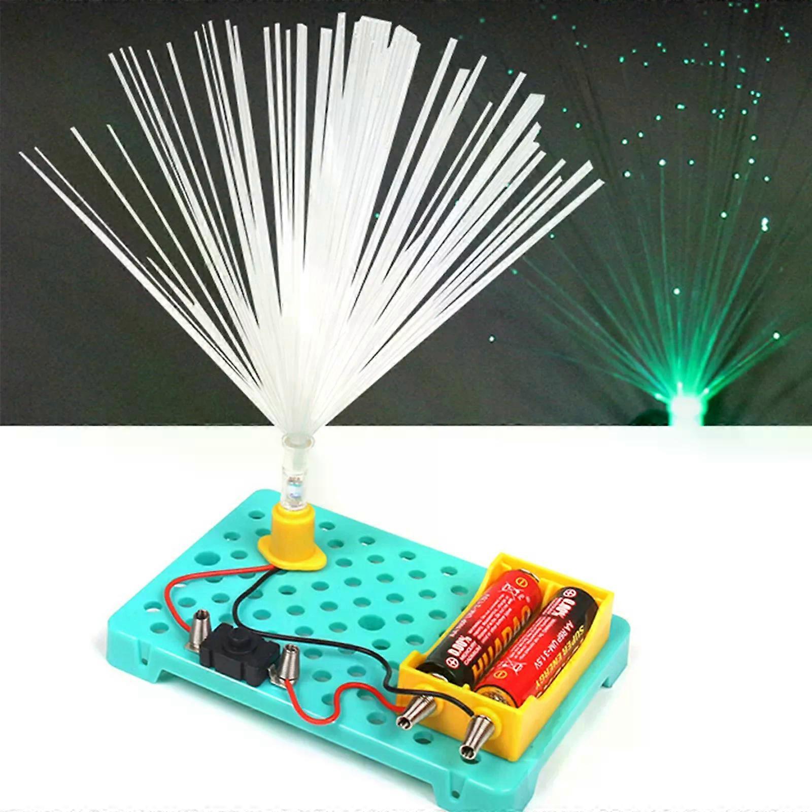 キッズ科学実験キットカラフルな光ファイバーライトDIY組み立て玩具子供教育玩具