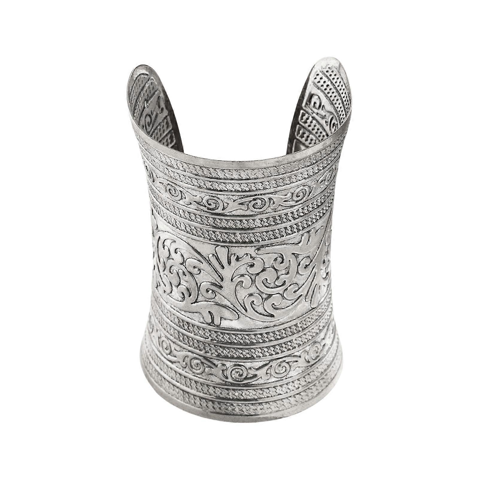 Multipurpose Engraved Designs Fashion Bangle Accessory for Everyday Wear And Special Occasions Adds A Touch Of Elegant Ancient silver