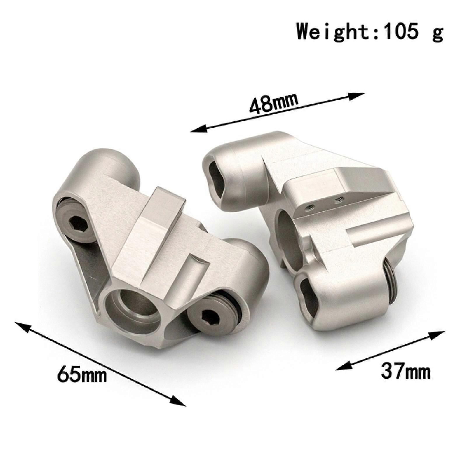 2Pcs Cup, Aluminum Alloy Silver Remote Control Front Steering Cup Replacement for Corally Kronos 6S 1/8