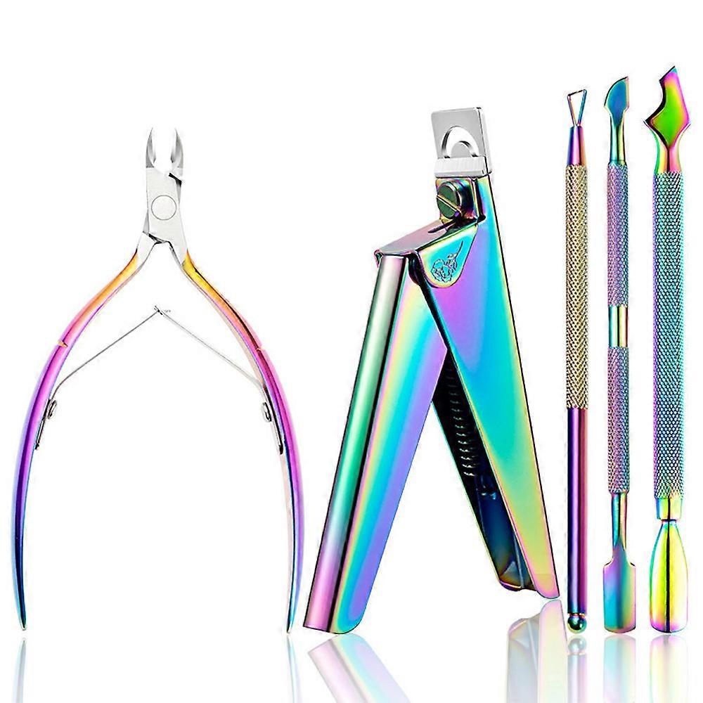 Nail Clippers Tip Cutter Set, Cuticle Pusher, Manicure Accessories