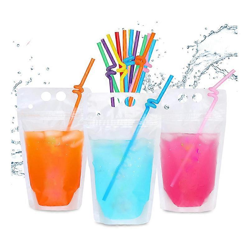 100Pcs 16Oz Drink Pouches for Adults - Drink Pouches