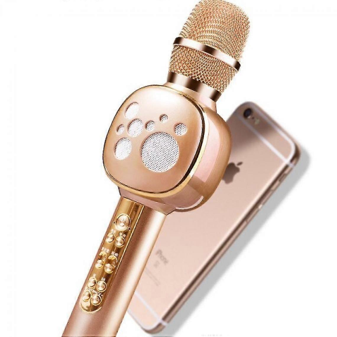 Portable Bluetooth Karaoke Microphone with Voice Changer & Speaker