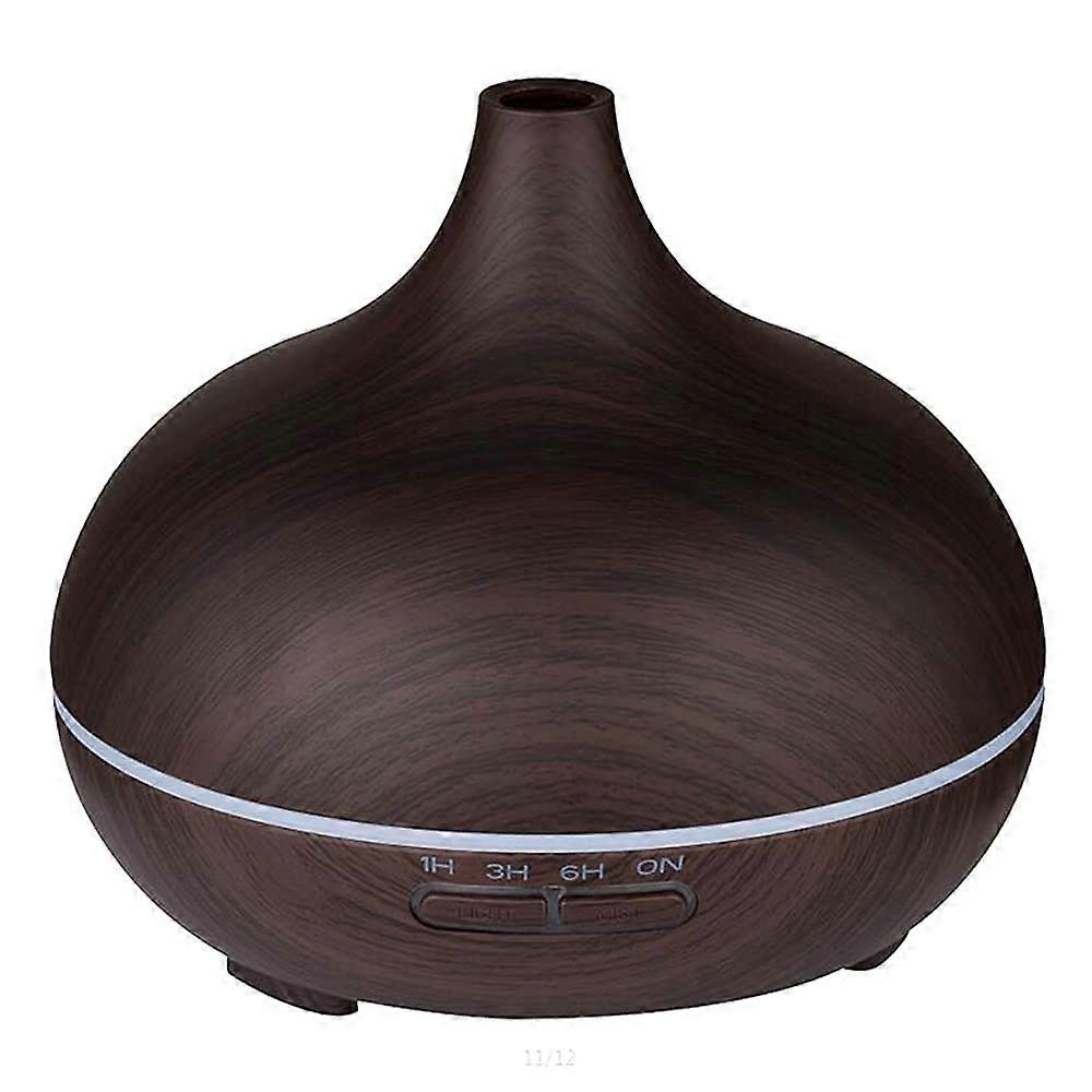 Aroma Diffuser for Office Dark Brown Essential Oil Diffuser with Adjustable Timer and Quiet Operation