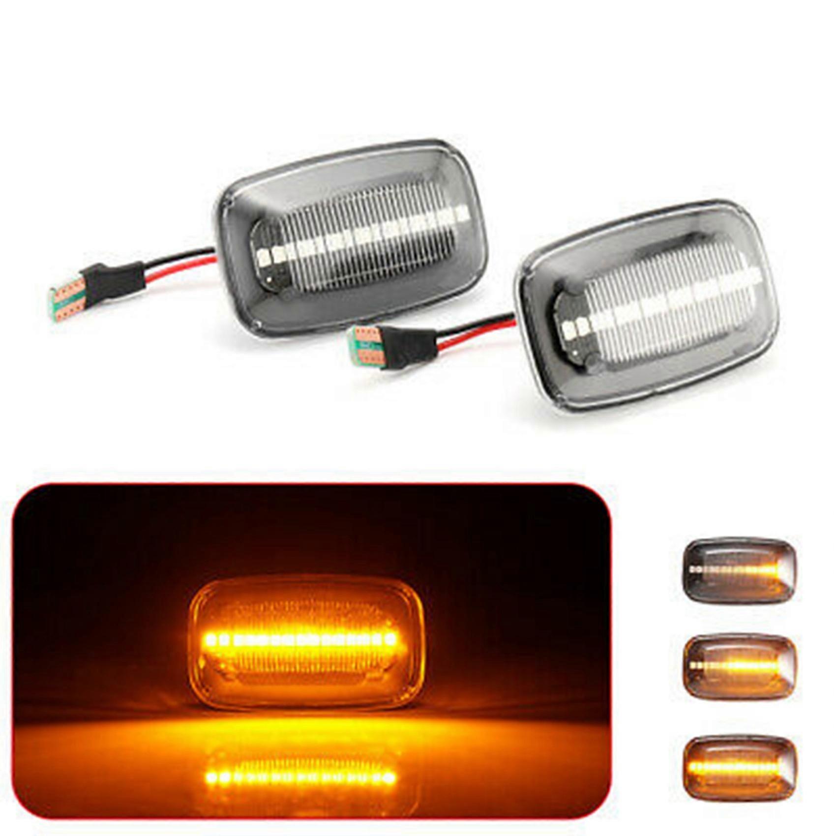Dynamic LED Side Marker Lights Flowing Turn Signal Light for Land Cruiser 70 80 100 Series