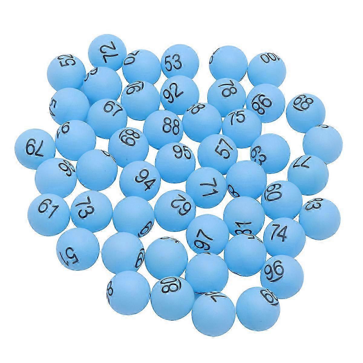 100 Pcs 4cm PP Table Tennis Balls Printed Pong Balls With Number for Game Party Decoration (Blue) Edition