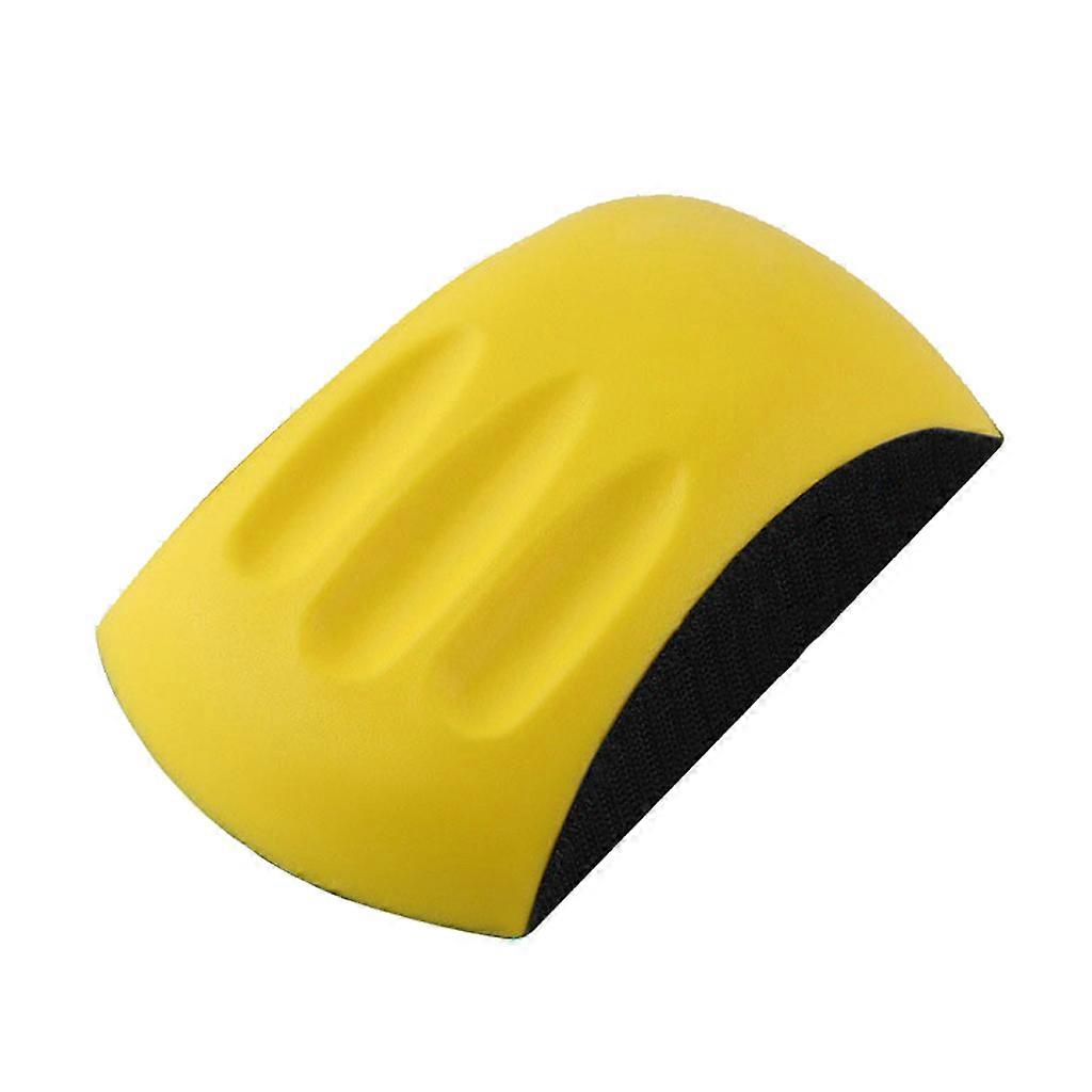 Hand Sanding Block 5'' 6'' PU Hand Grinding Block Abrasive Tool for Hook & Loop Sandpaper Sanding Disc Polishing Pad