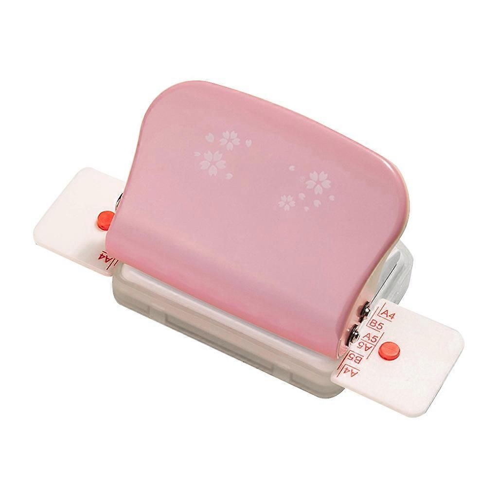 A4 B5 A5 30/26/20 Holes DIY Loose Leaf Hole Puncher Handmade Scrapbook Office Pink