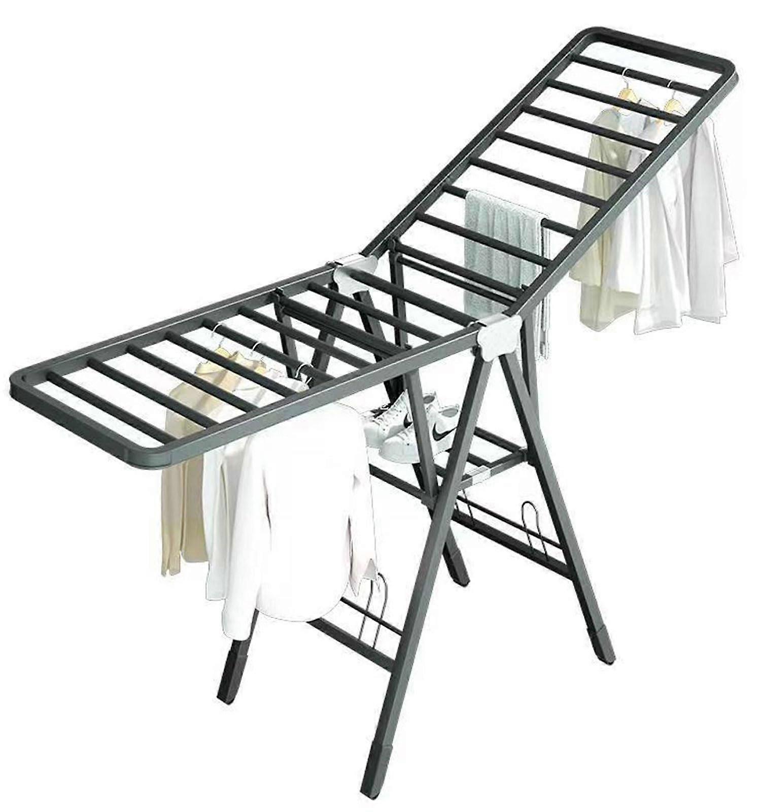 Foldable Extra-Thick Metal Large Size Clothes Drying Rack for Laundry Drying and Store