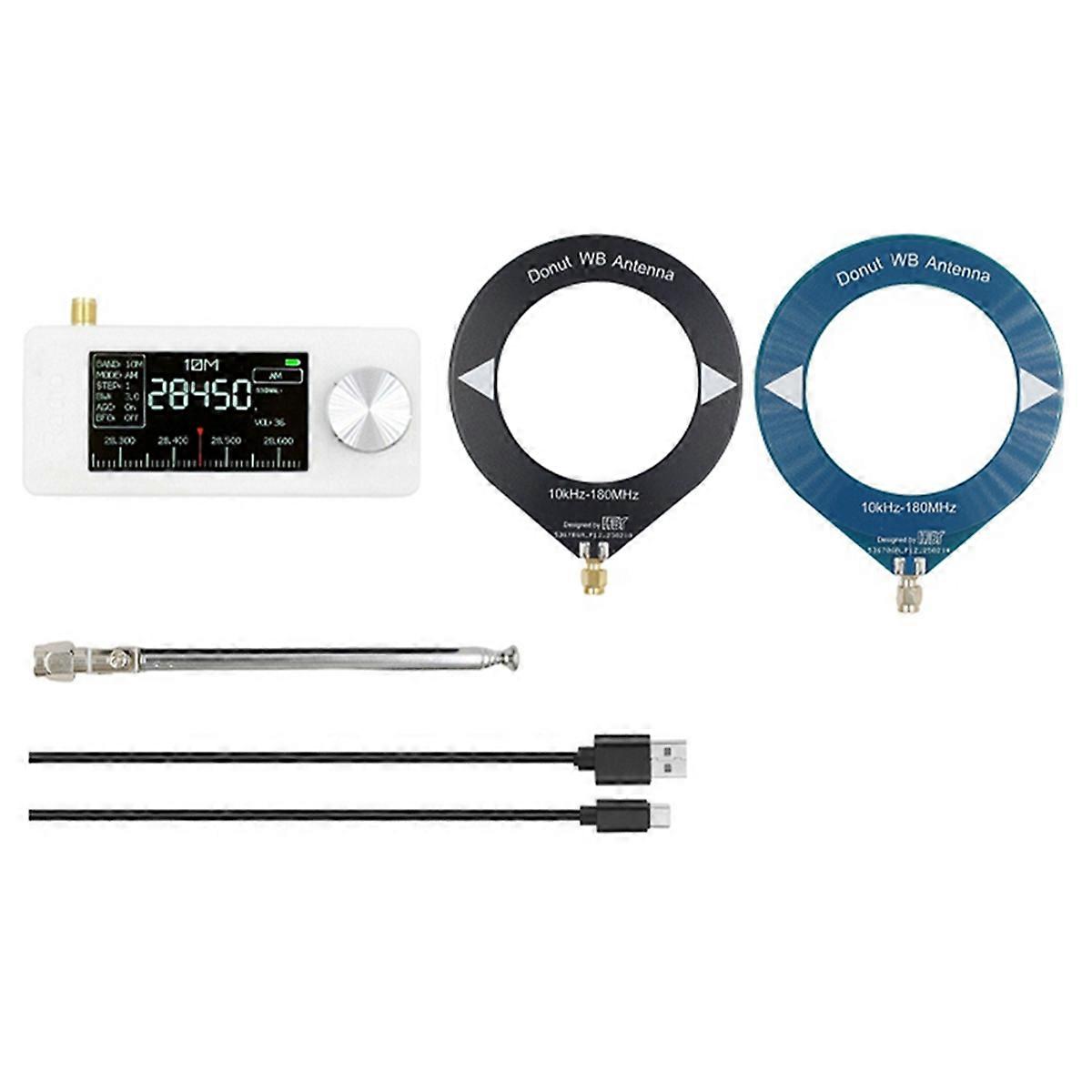10Khz-180Mhz Pocket SI4732 Radio LSB USB AM FM Pocket Mini Radio SMA Interface All Band Radio Receiver