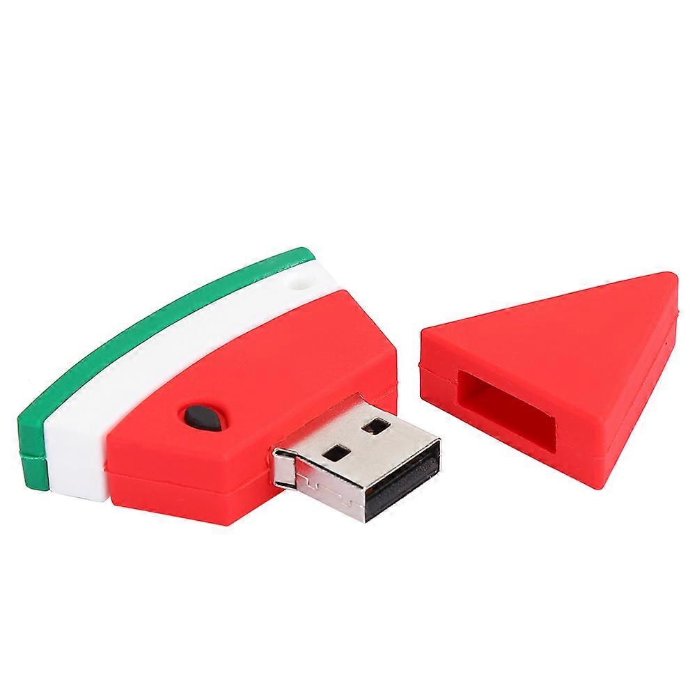 Cartoon U Disk PVC Small USB Watermelon Pattern Flash Pen Drive Cute Memory Stick