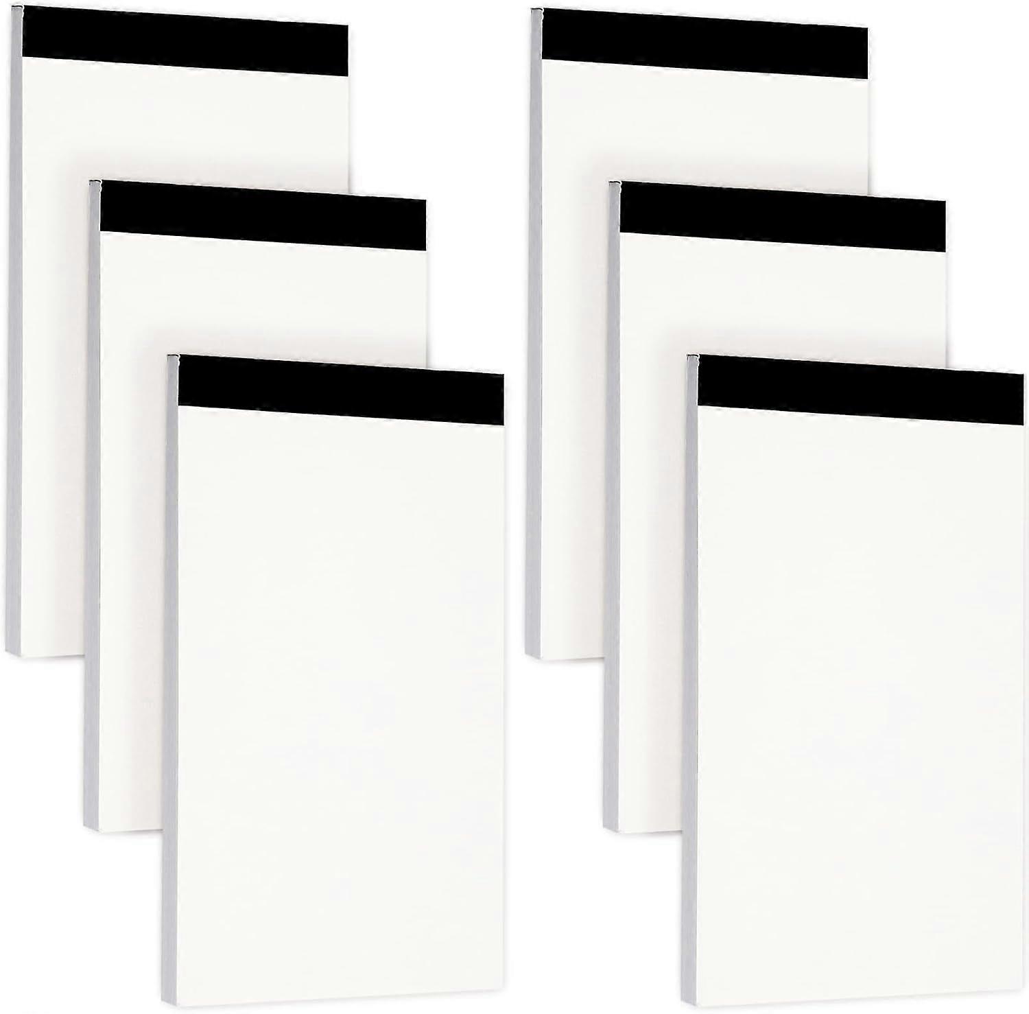 Blank Notepads,6Pcs 3x5 Inch Note Pad Blank Memo Pads for Daily Planning Small Writing Pad Mini Pocket Notebook Refills for Taking Notes and Reminders