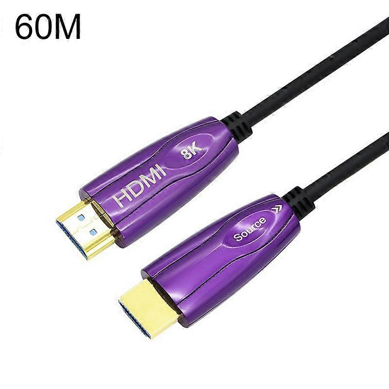HDMI 2.1 8K 60HZ HD Active Optical Cable Computer Screen Conversion Line, Cable Length: 60m 60HZ 60m