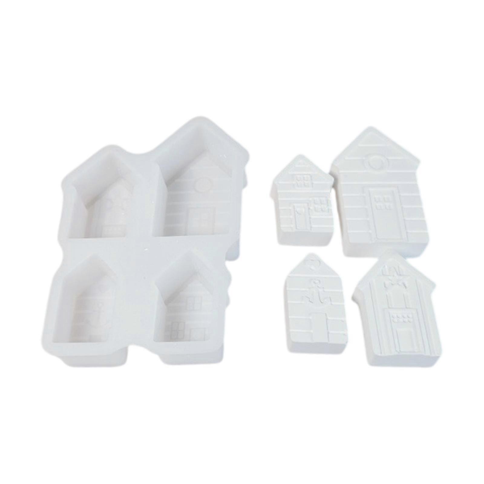 Whale or House Shape Silicones Mold for DIY Car Fresheners, Resins Casting Ornament Candle and Soap Making Projects