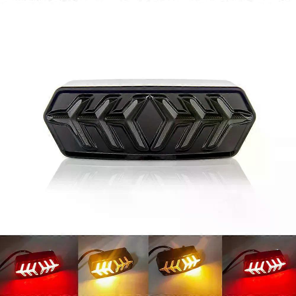 Motorcycle LED Brake Tail Light compatible for Honda MSX125 CBR650F CTX700 CTX700N Flowing Flashing Turn Signal Rear Indicator Blinker