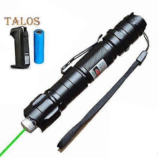 Green Lasers Flashlight Pointer High Power Rechargeable Pen Long Range Beam Spot 18650 Battery Star Cap Flashlight