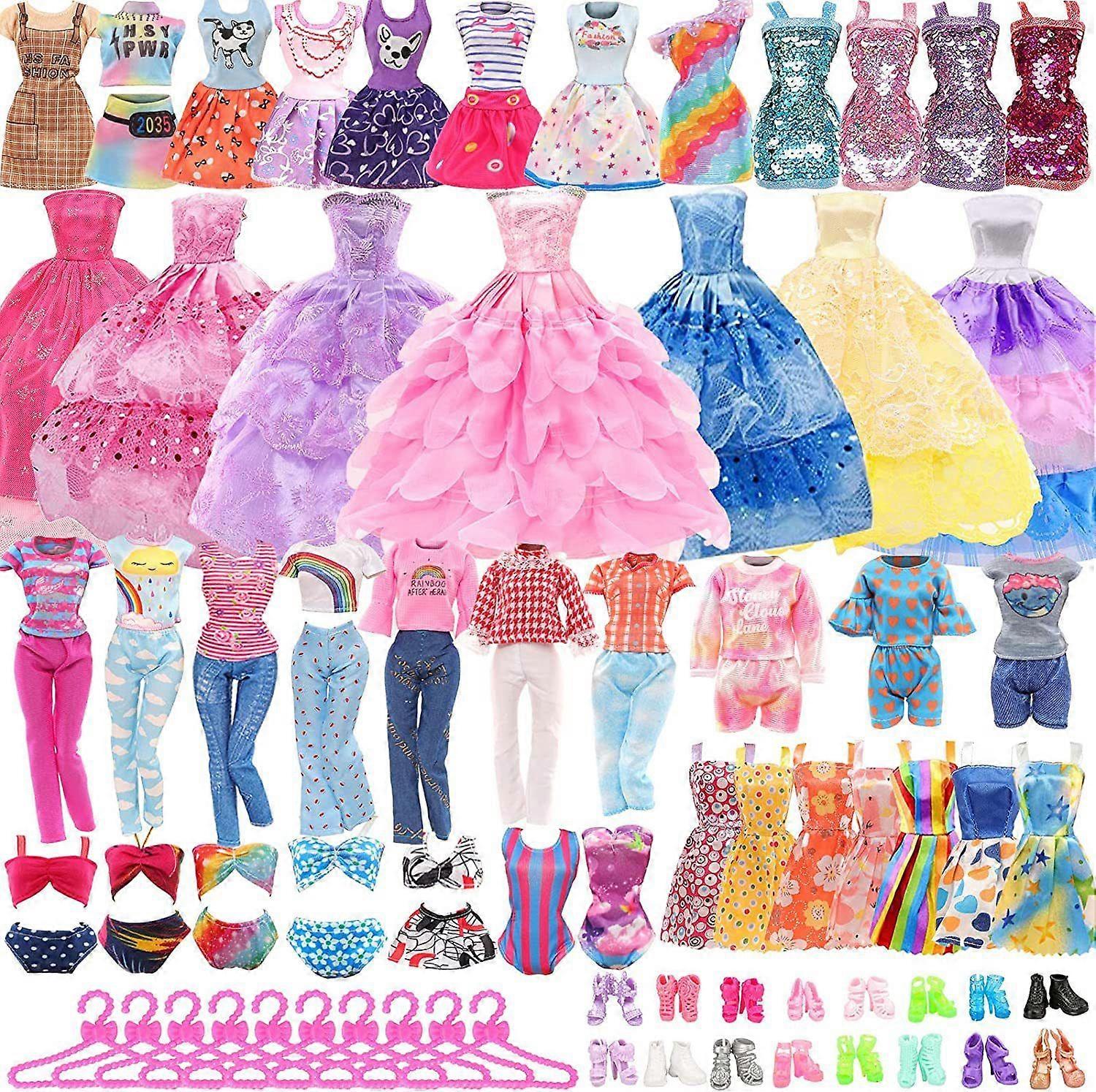 Conjunto de 22 roupas e acessórios, tecido macio e seguro para bonecas de 11,5 polegadas