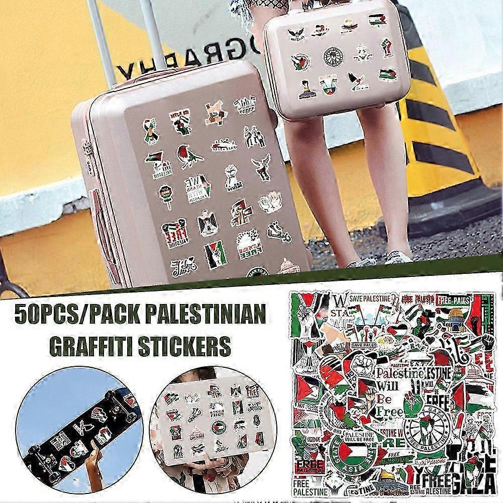 50pcs/pack Palestinian Graffiti Stickers
