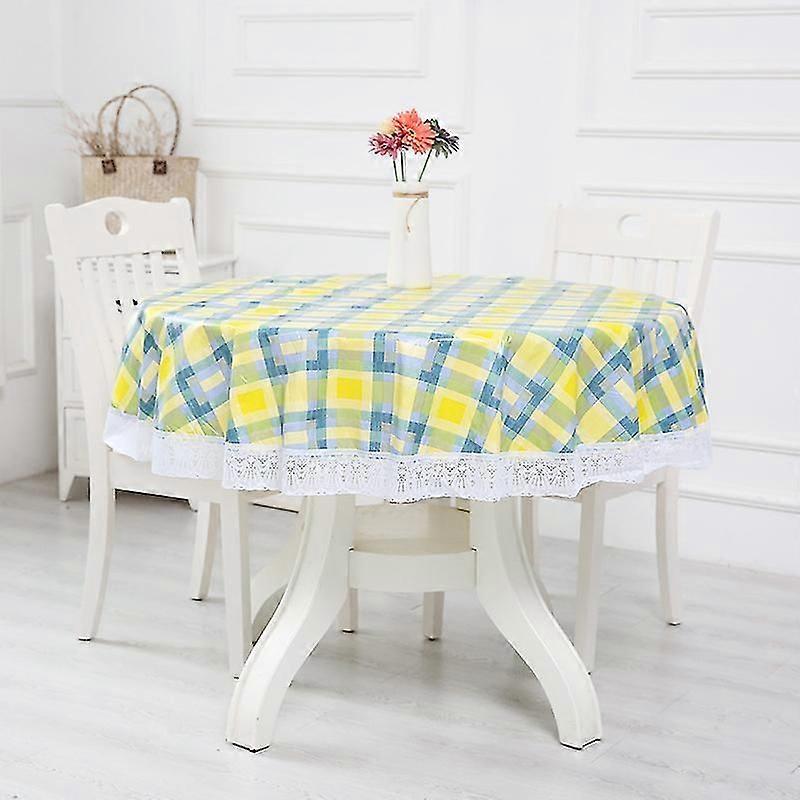 Round Tablecloth Grey Polyester Round Table Cloth Wipe Clean 180cm Wrinkle Free And Stain Resistant Circle Table Cloth