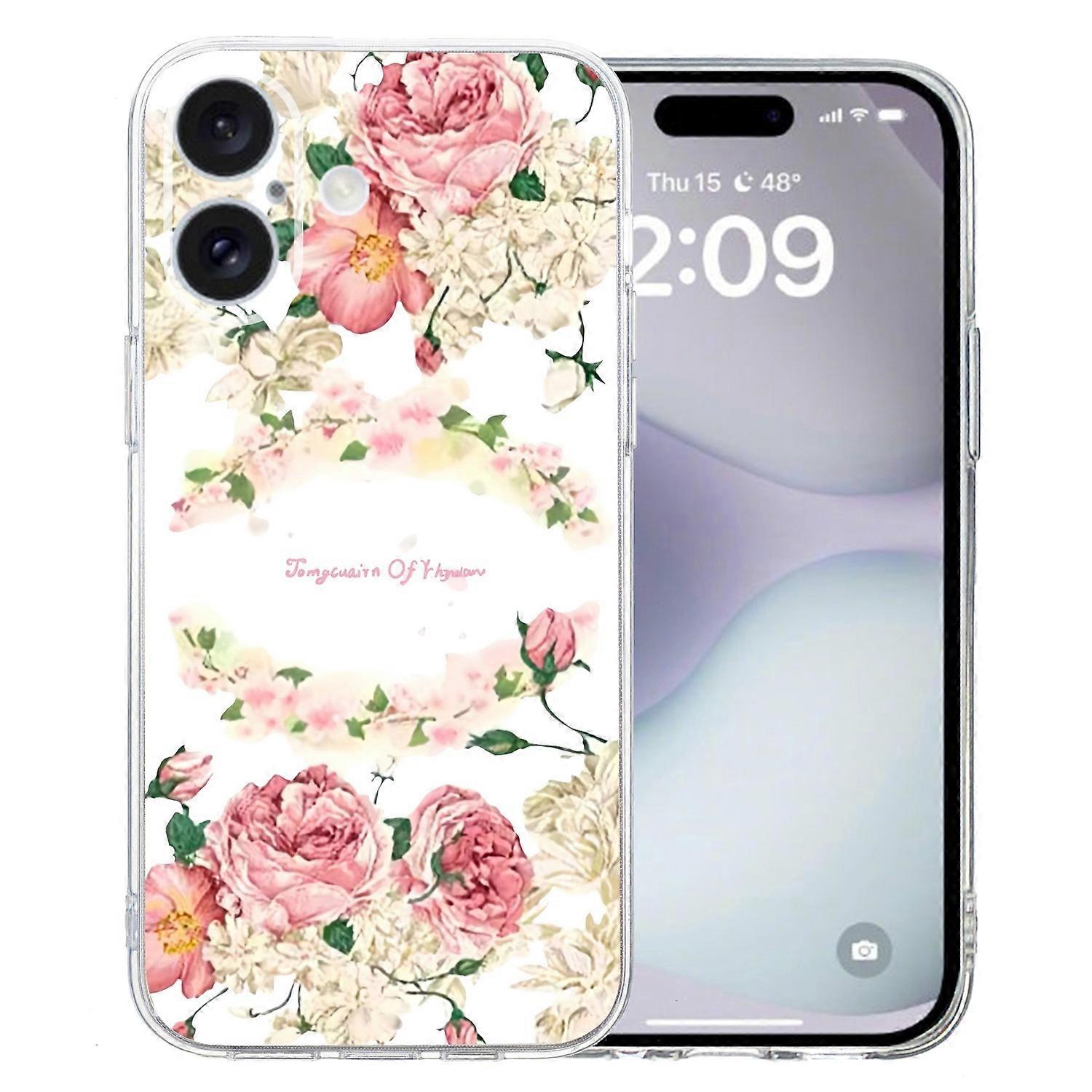 For iPhone 16 Plus Case Pattern Print TPU Protective Phone Cover