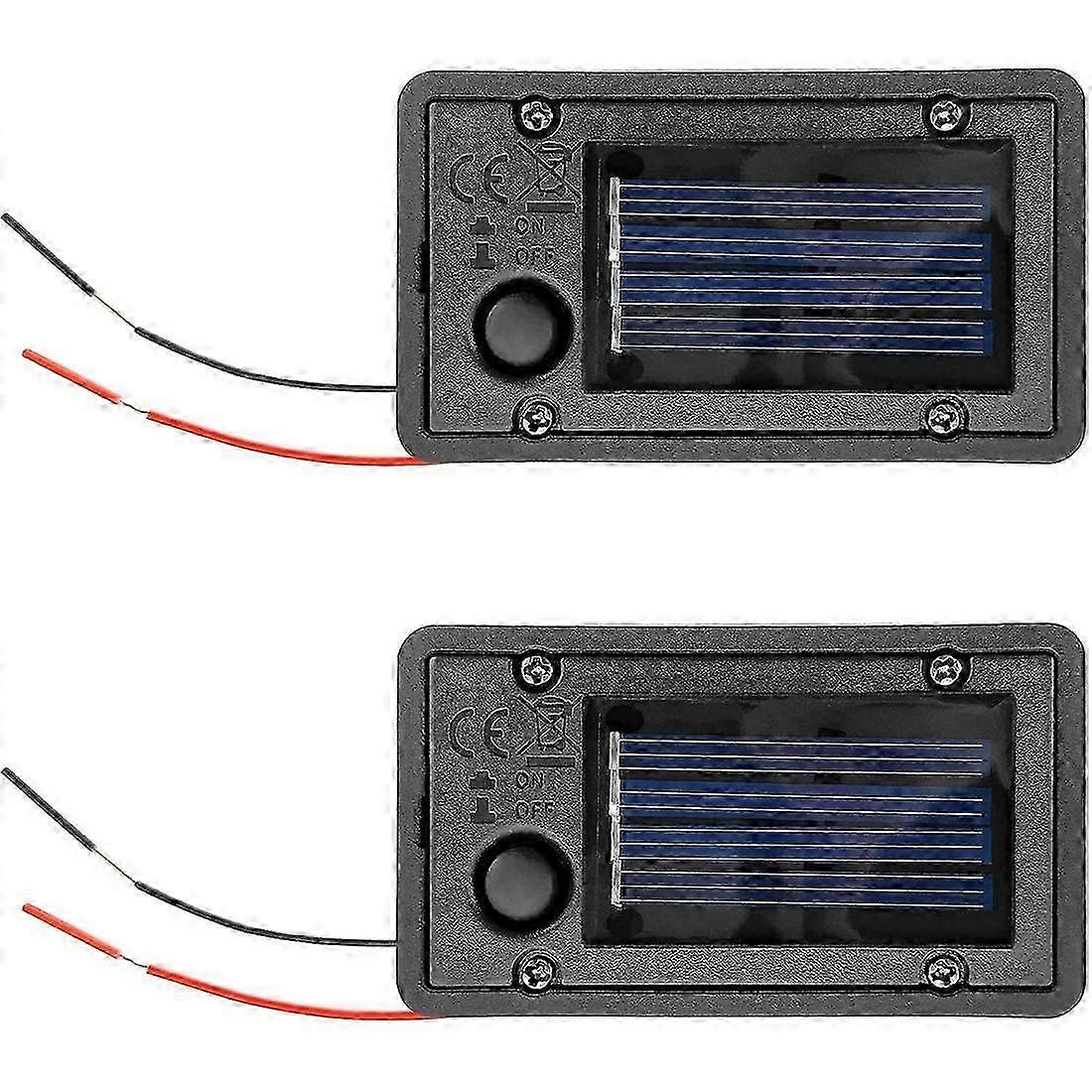 2Pcs Battery Box, Solar Lantern Light Replacement Parts Top compatible with Outdoor Hanging Lanterns Container Home Solar Lamp