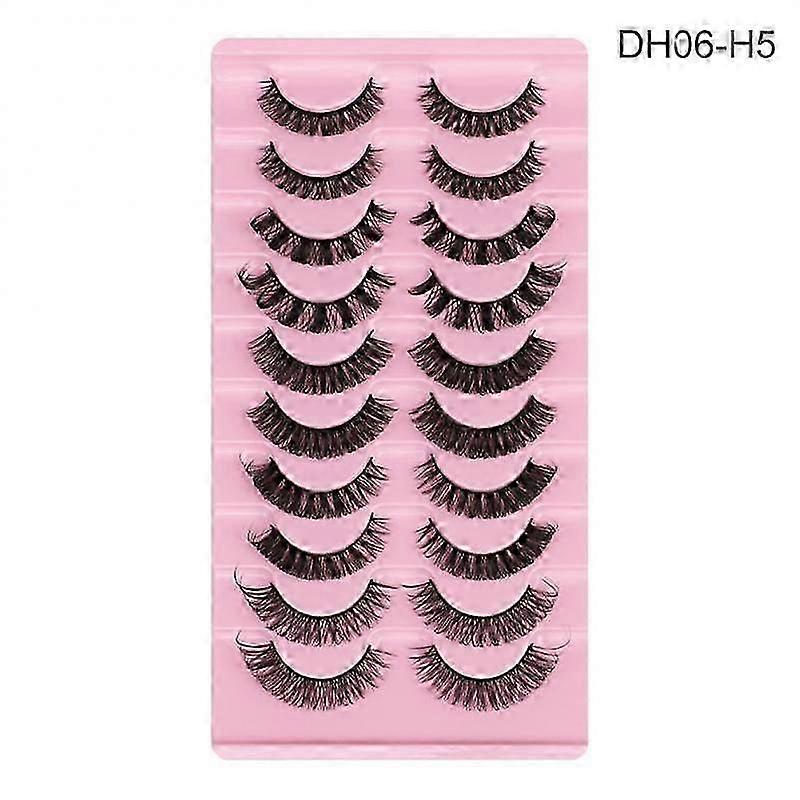 10Pair Natural False Eyelashes Thick Eyelashes Make Up 3D Mink Lashes Soft Eye Lashes