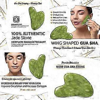 100% Jade Gua Sha Jade Roller Authentic Natural