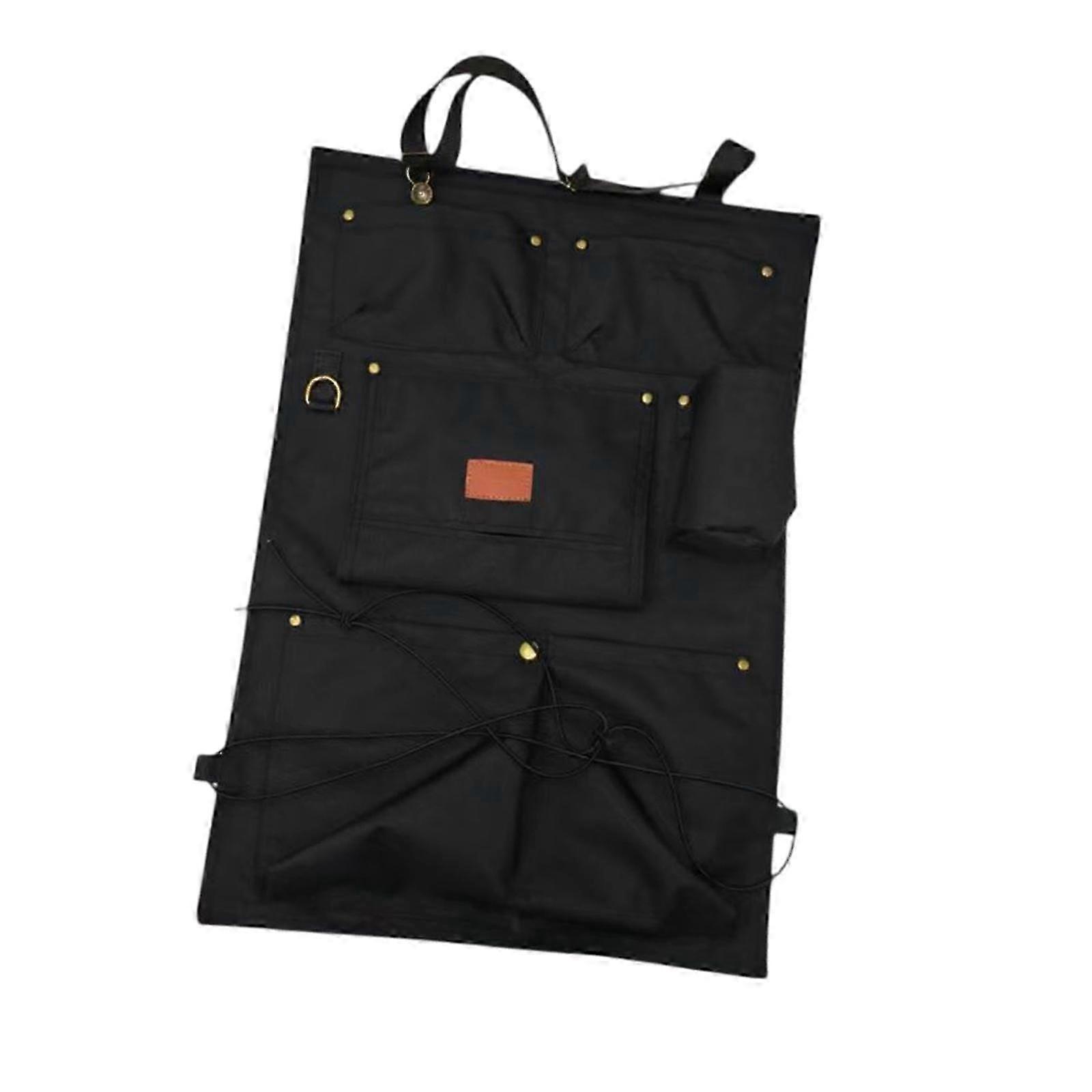 Car Backseat Organizer with Multiple Pockets Versatile Lightweight Car Tissue Dispenser with Adjustable Straps Kids Kick Mat-color: Black