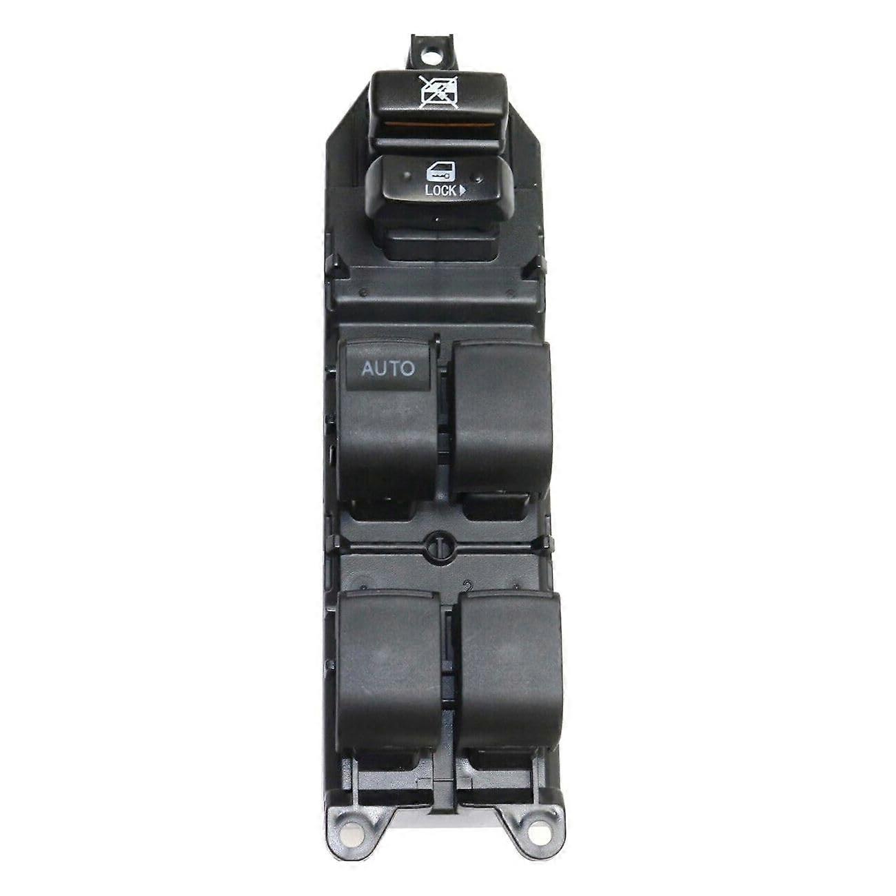 Power Window Switch Black Front Left Driver Side for Toyota Camry 2007-2009 2.4L 3.5L OEM Replacement