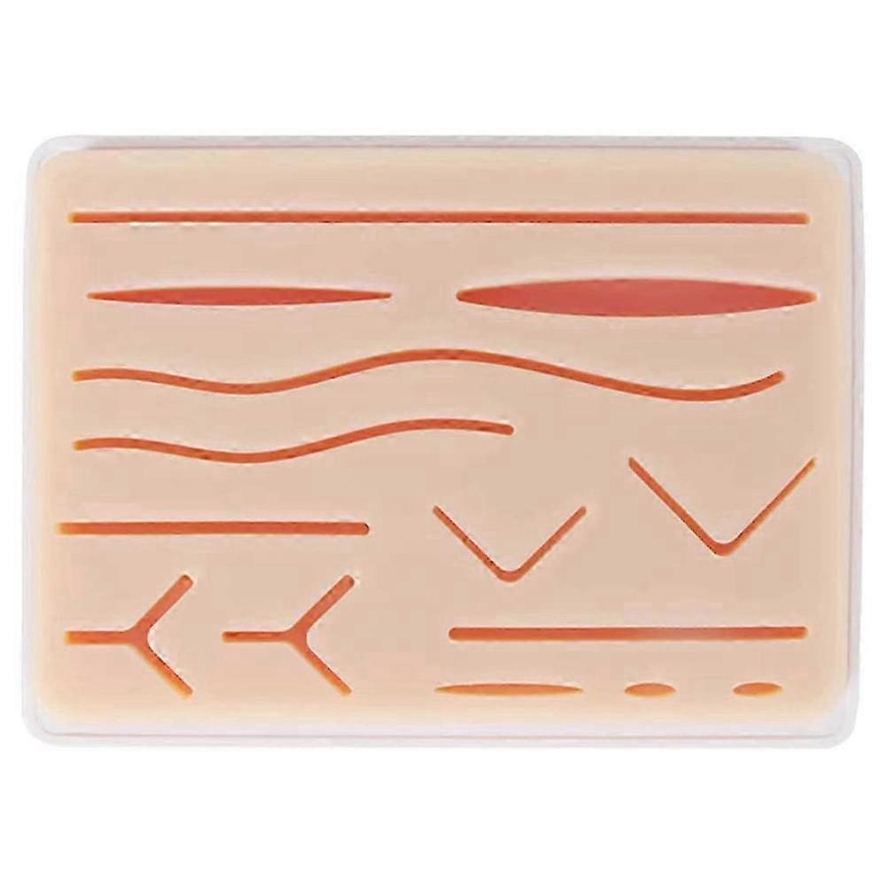 Upgraded 3-Layer Suture Practice Pad with Realistic Wounds for Medical Training, Non-Tear Durable Design